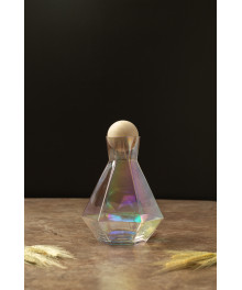 Набор кубок: стаканы 6 шт и графин с деревянной крышкой (радужный), арт.RKRZ