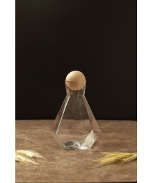 Набор кубок: стаканы 6 шт и графин с деревянной крышкой (белый), арт.RKP