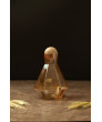 Набор кубок: стаканы 6 шт и графин с деревянной крышкой (золотой), арт.RKZZ