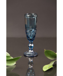 Бокал для шампанского Atigroup "Узоры",160 мл,цвет синий,арт.FYC
